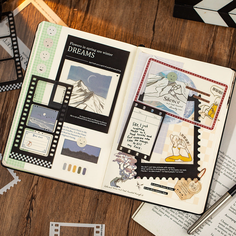 20 Pcs Movie Film Bottle PET Stickers SKTY