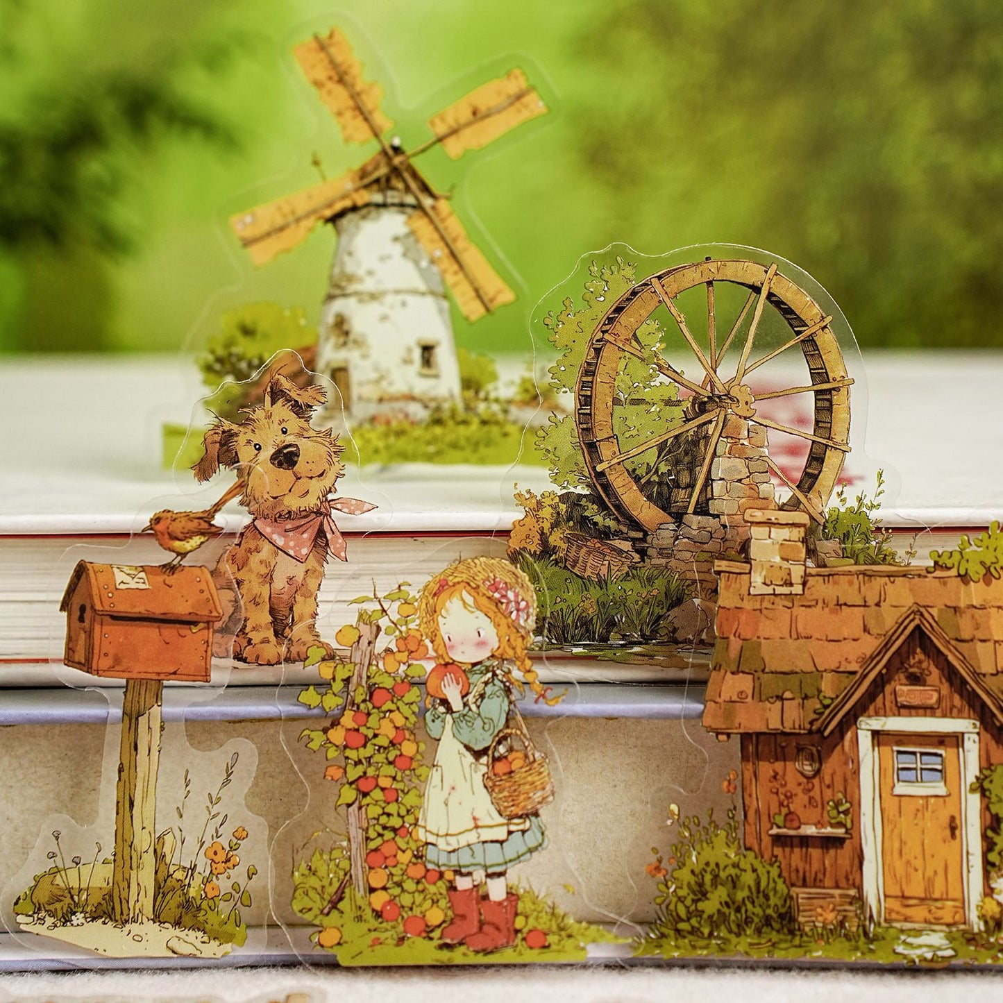 15 Pcs Dreamy Girl PET Stickers XMZL