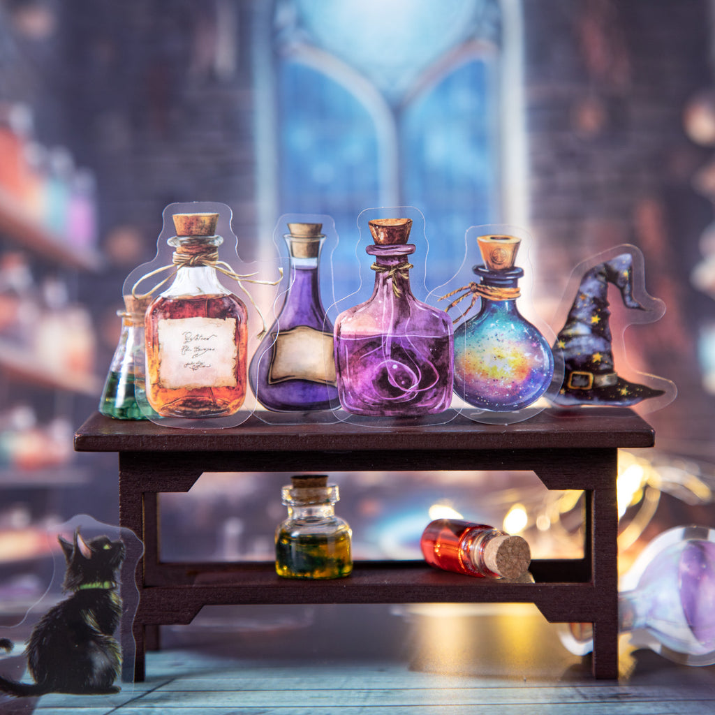 15 Pcs Magical Potion PET Stickers MFYF