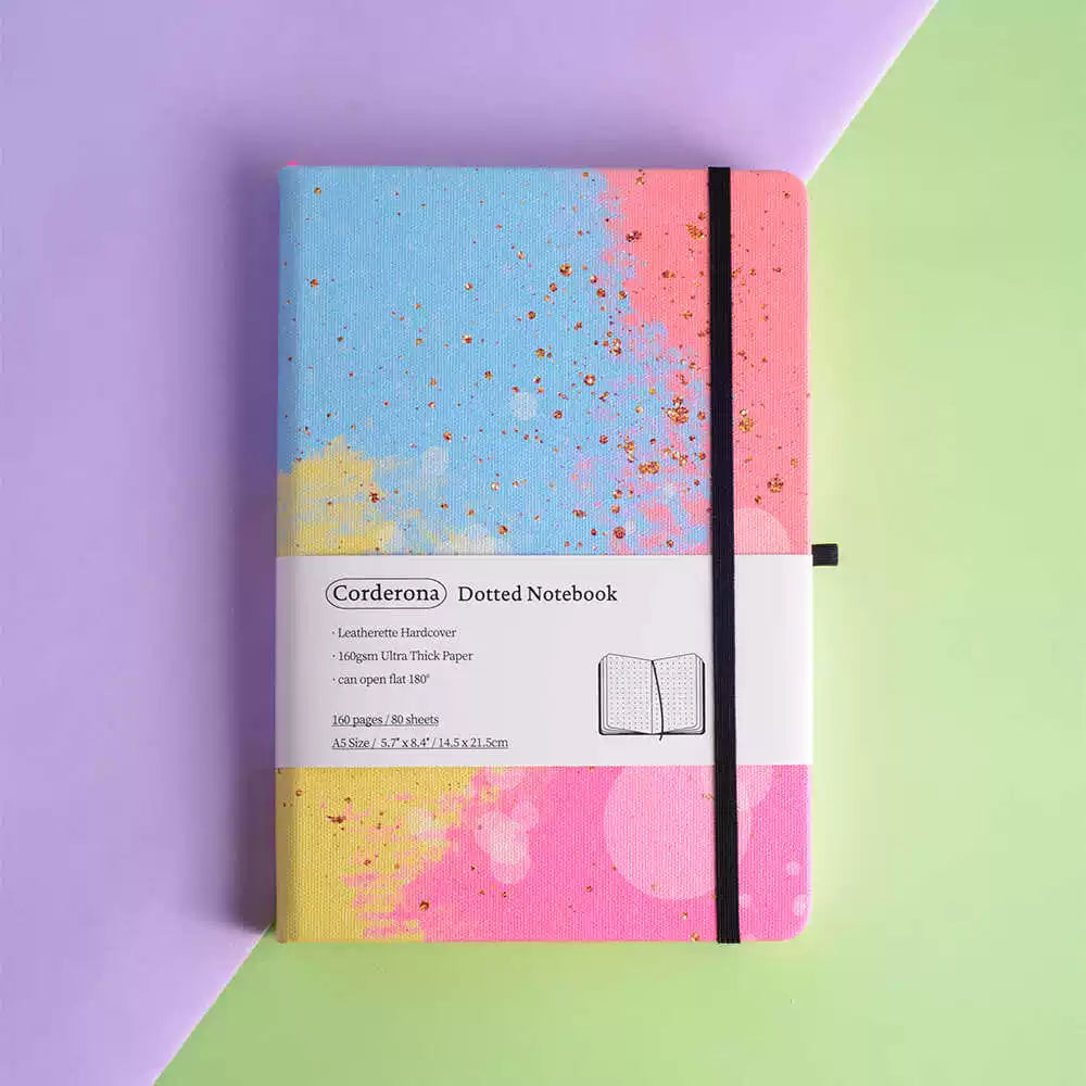 Art Series A5 Hardcover  Notebook - Watercolour Sparkle
