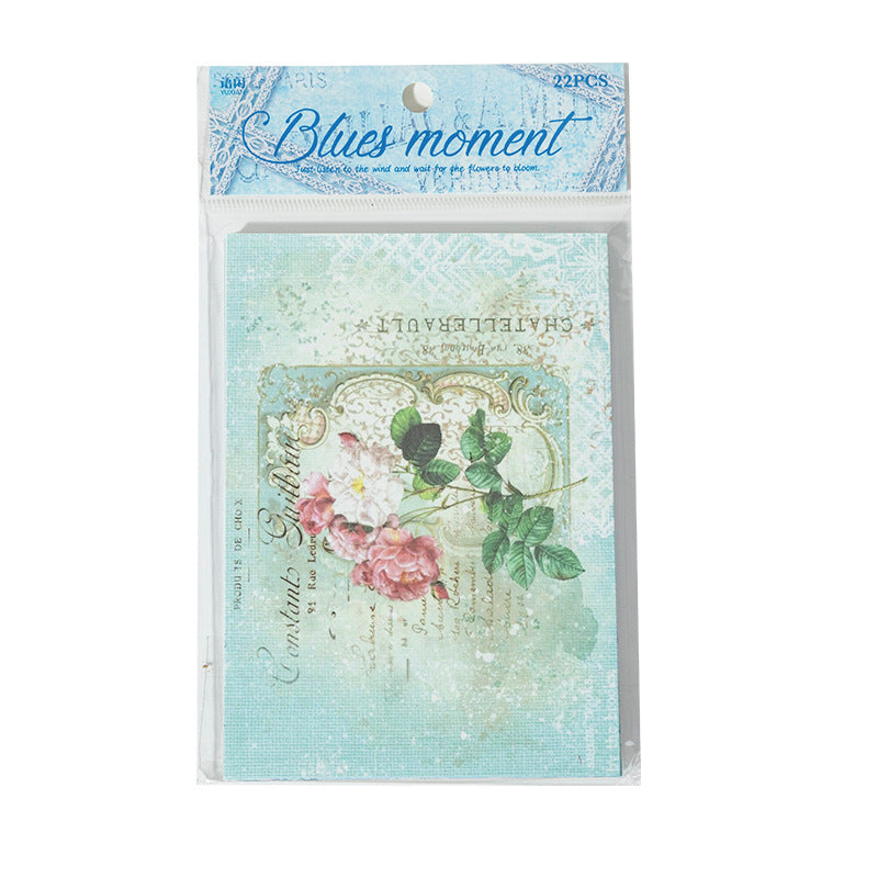 22 Pcs Floral Scrapbook Paper HQRM