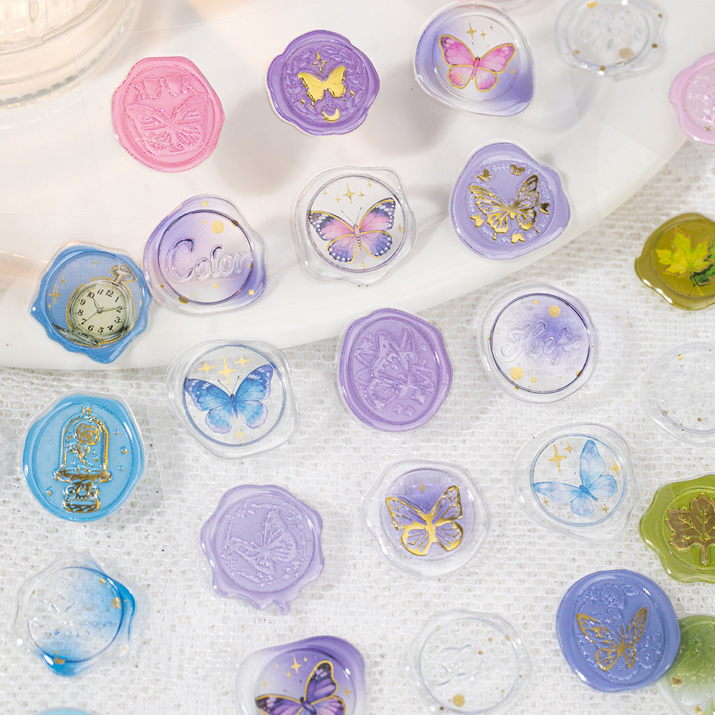 15 Pcs Epoxy Wax Seal Stickers GDHY