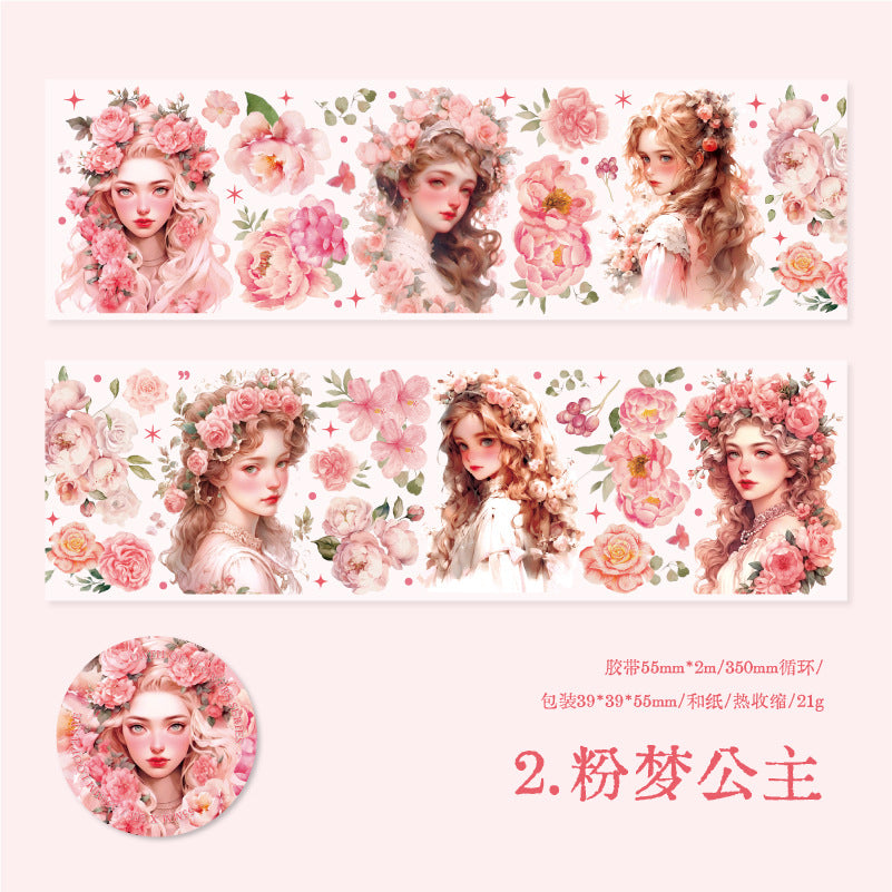1 Roll Flower Princess PET Tape HZSY
