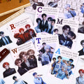20 Pcs Handsome Boy PET Stickers NSYW