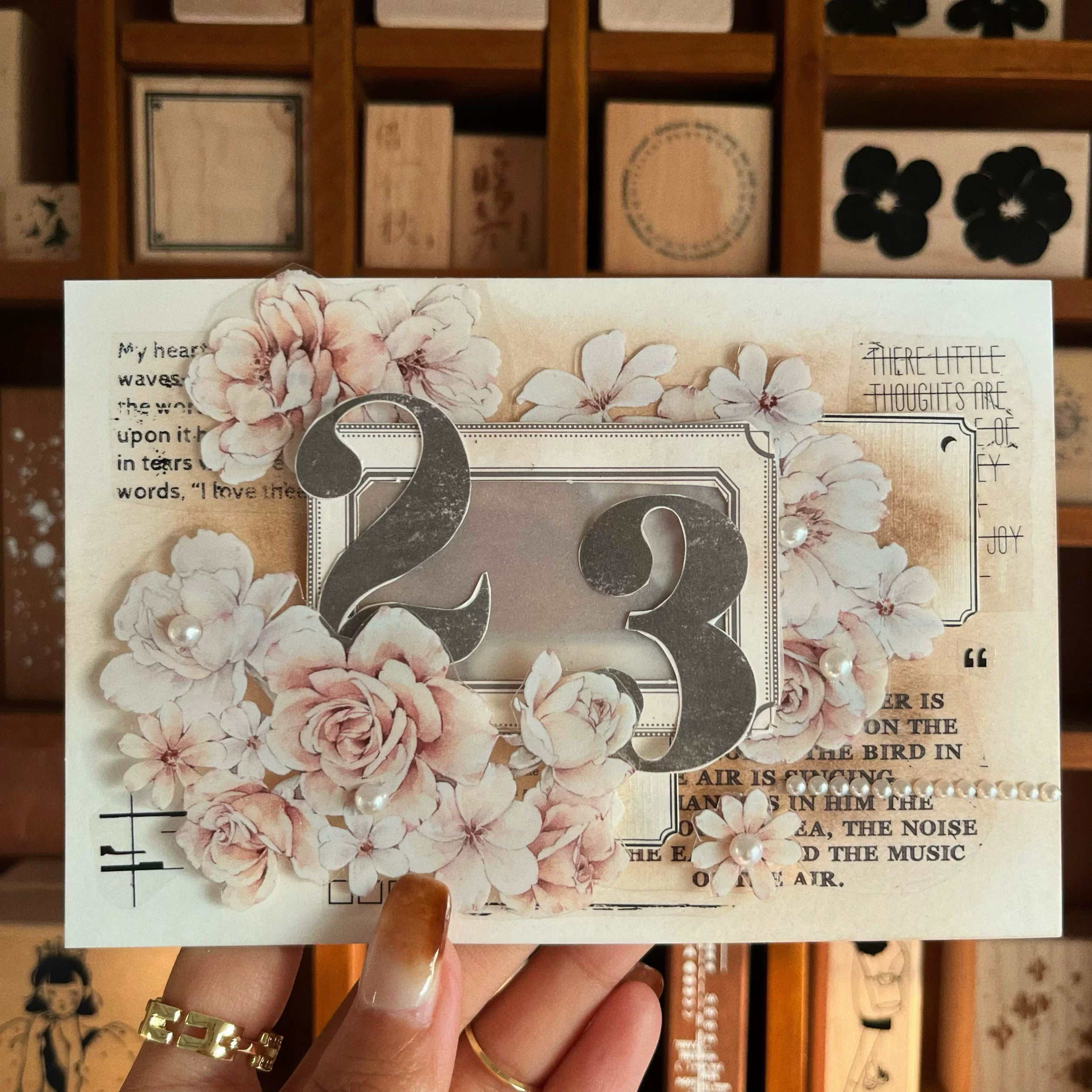 Floral Decorative Tape Rolls- Twilight Bloom Whispers