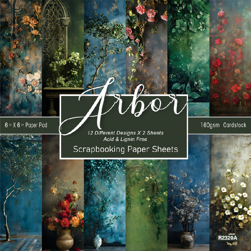 6 inch Arbor Scrapbook Paper Pad SKP2320