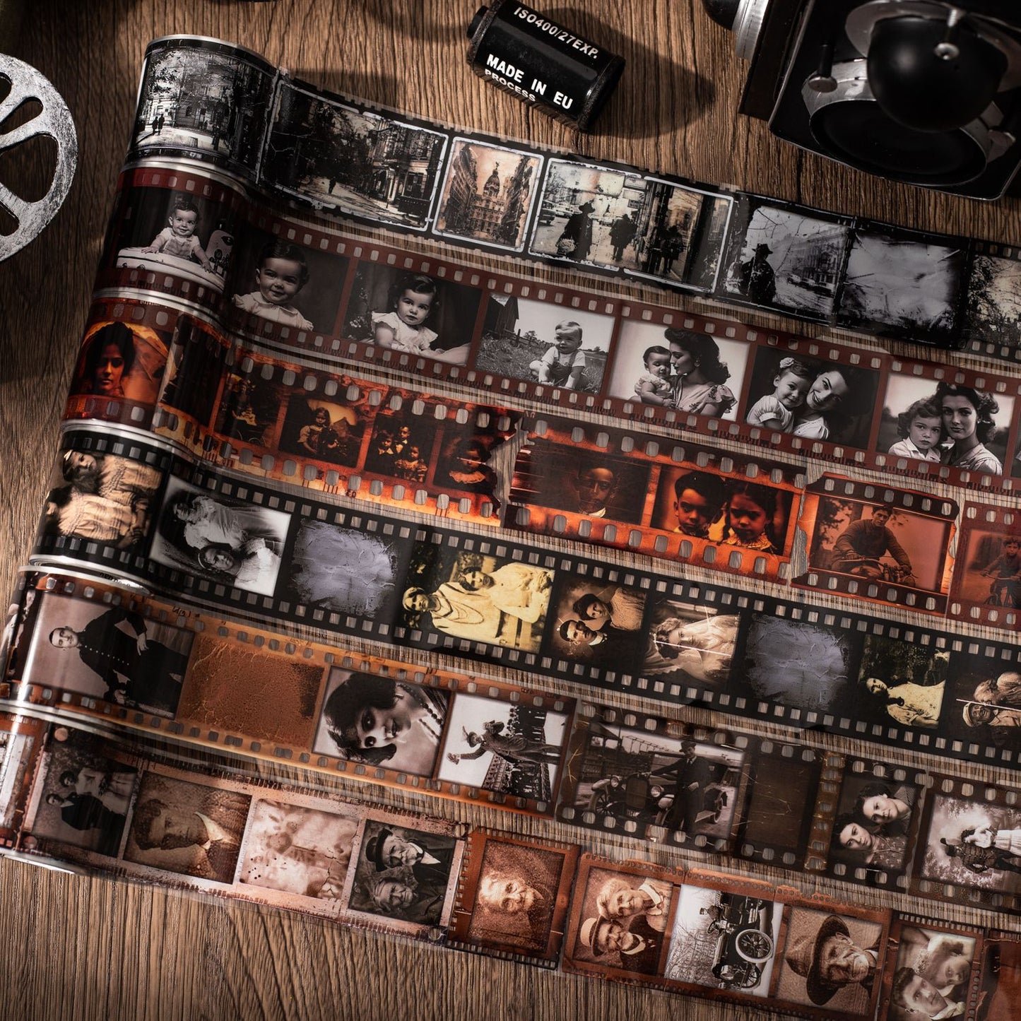 1 Roll Vintage Movie Film PET Tape HYSJL