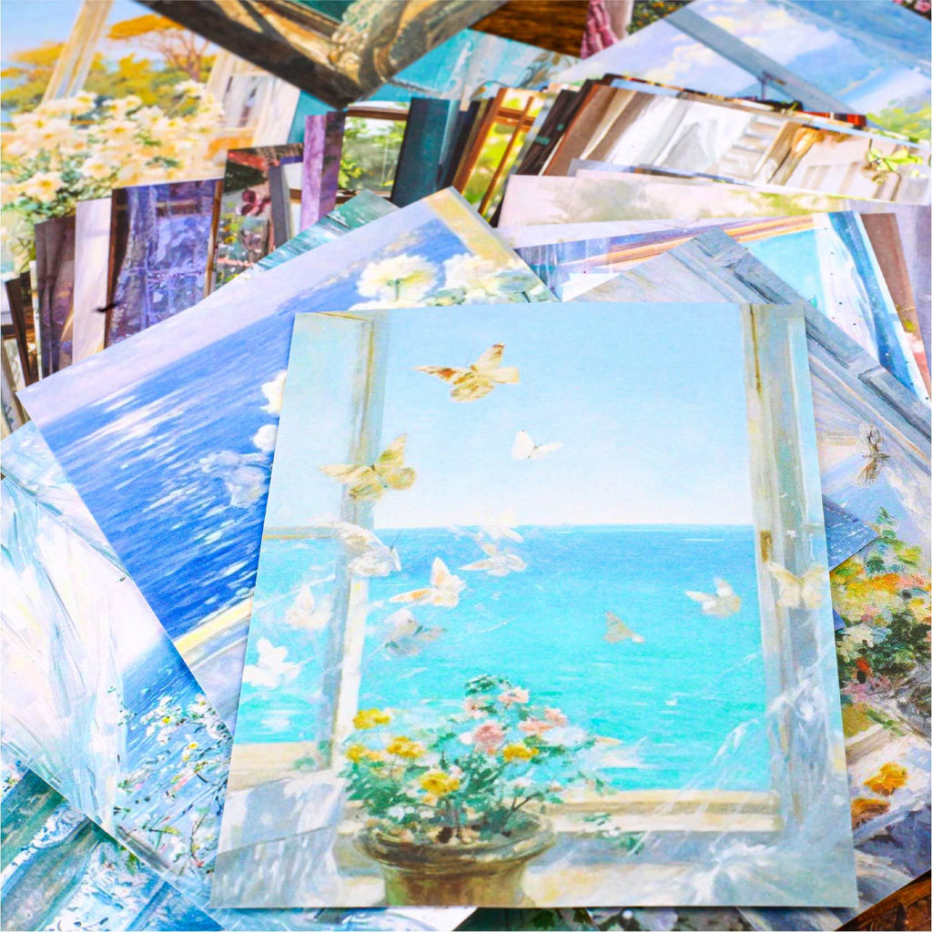 30 Pcs Window Theme Scrapbook Paper CWXL