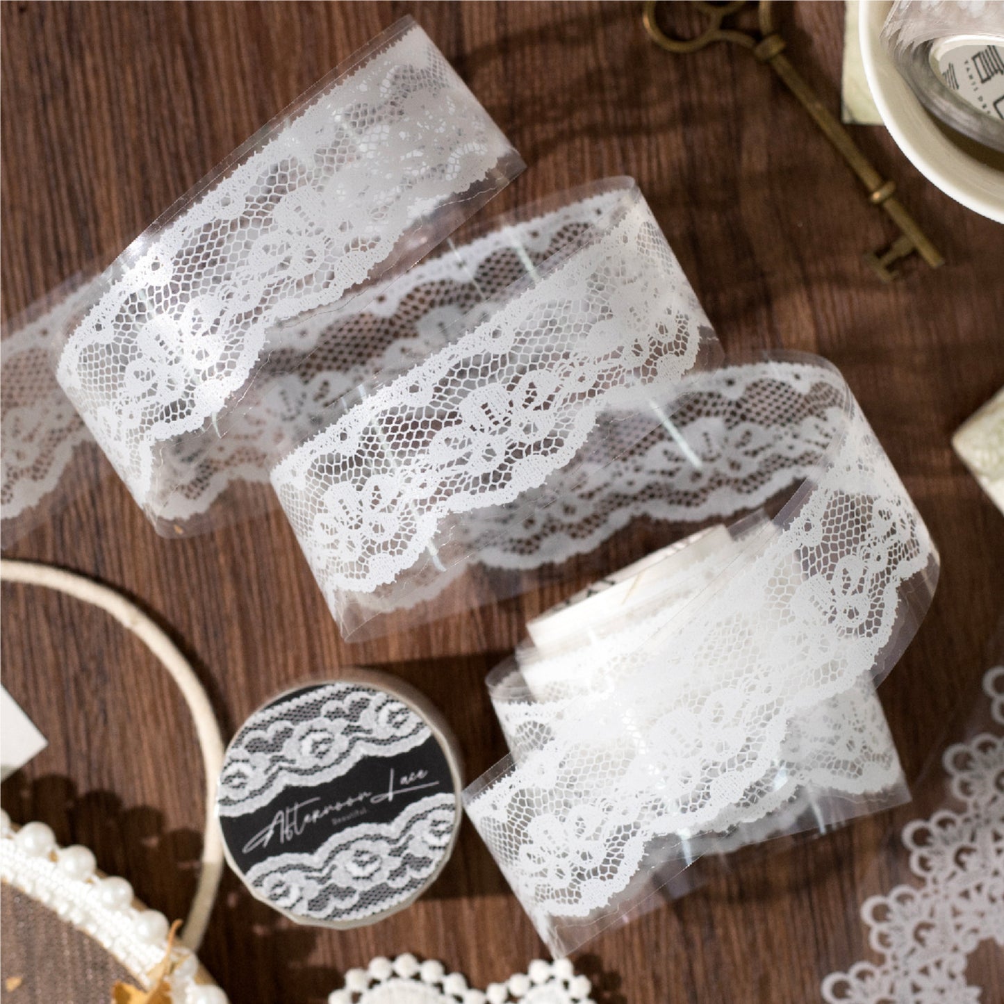 1 Roll Vintage Lace PET Tape WHLS