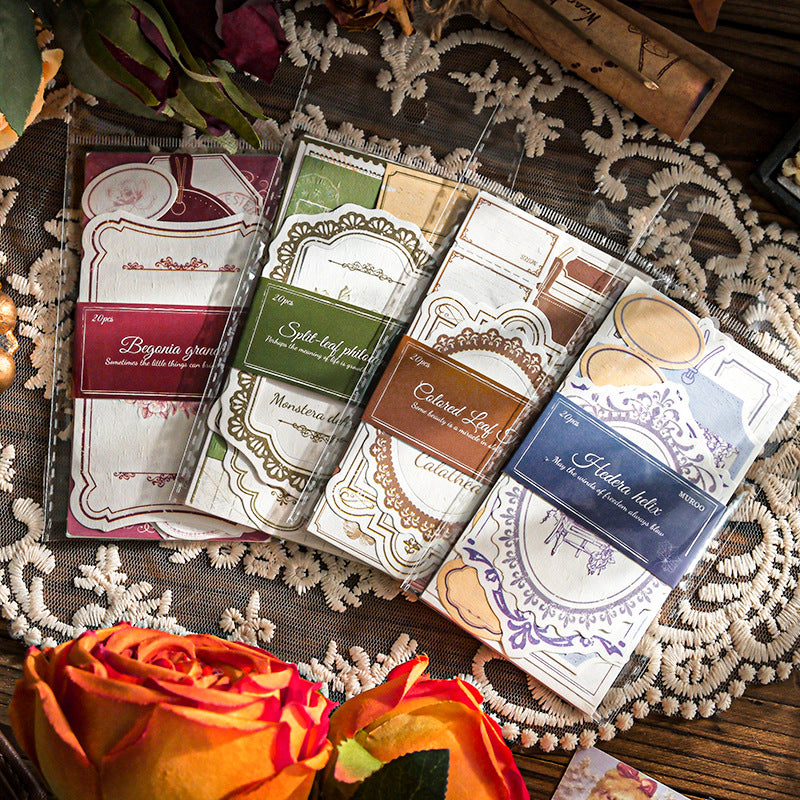 20 Pcs Vintage Notepad Paper ZWXJL