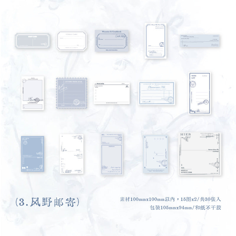30 Pcs Creative Notepad Stickers ZBCX