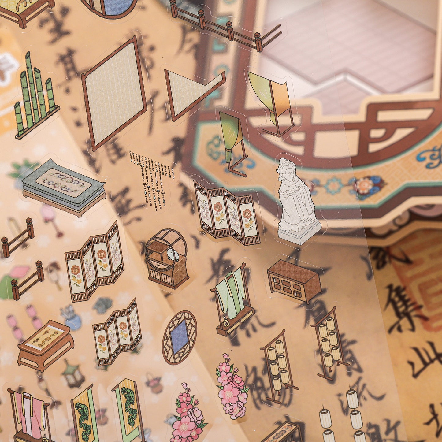 3D Loft Scene Diy Stickers Kit ZLYY