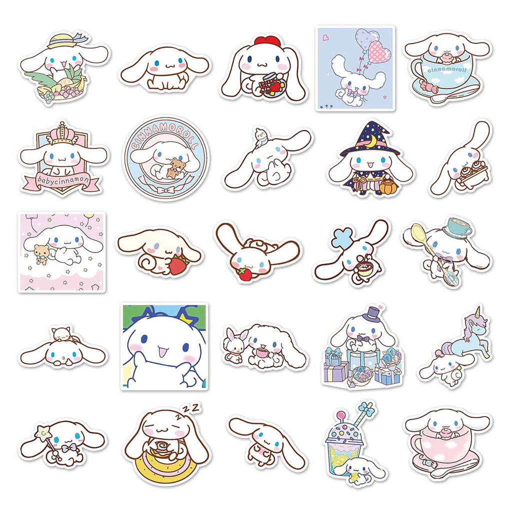 50 Pcs Vinyl Cinnamoroll Stickers YGG268