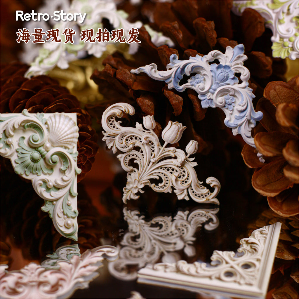 20 Pcs 3D Sculpture Themed Cardstock Stickers FDXL