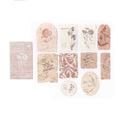 30 Pcs Vintage Earth Botanical Letterpress Paper