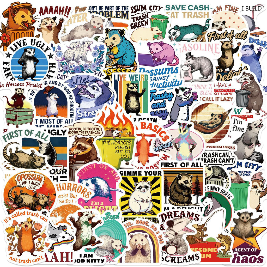 50PCS Funny Sarcastic Meme Vinyl Stickers FUN07