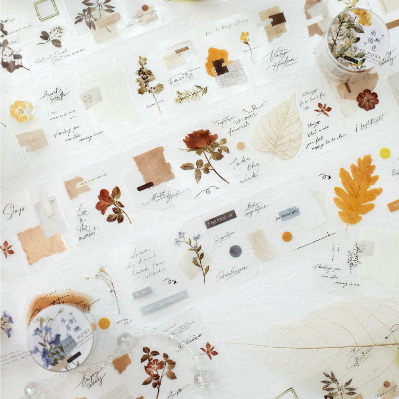 1 Roll Die-cut Journal PET Stickers Tape