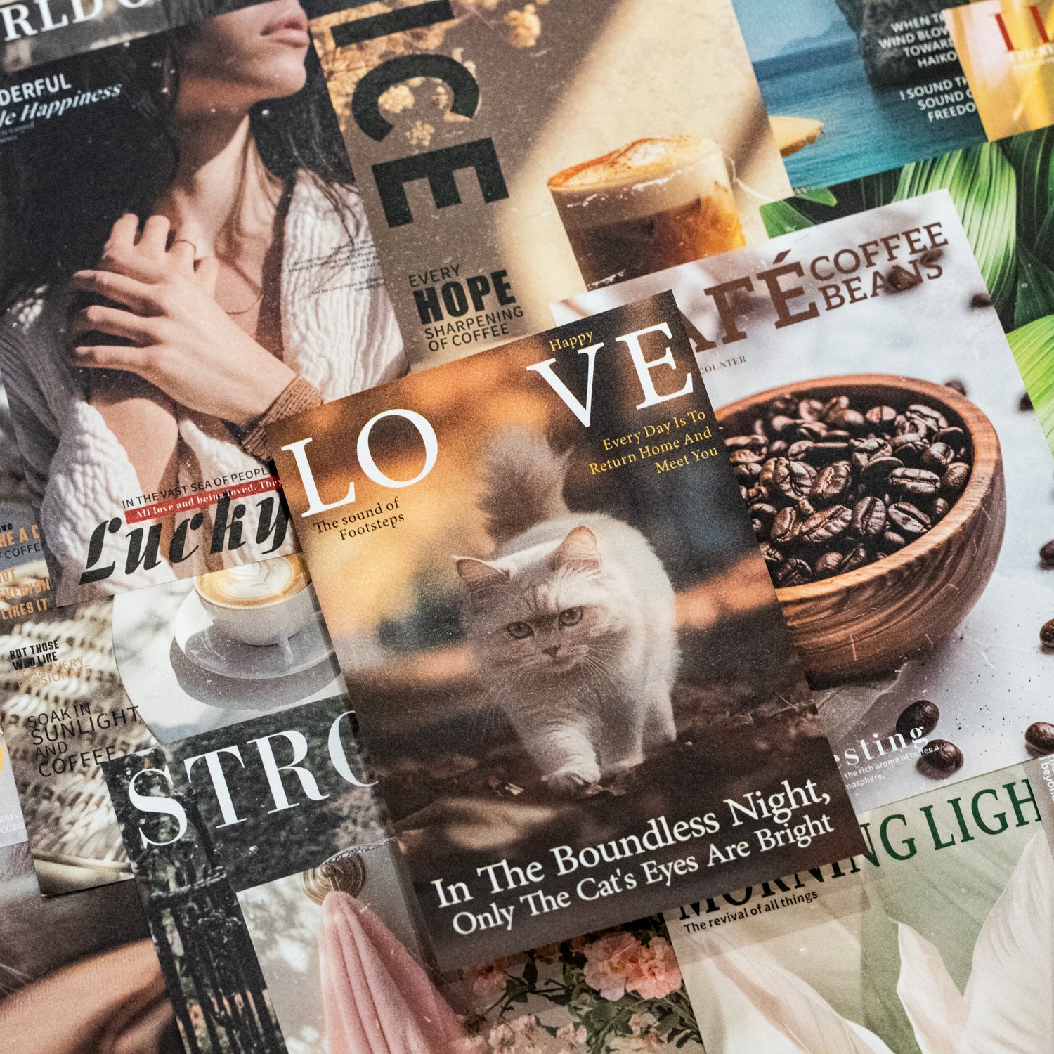 20 Sheets Magzine Cover Themed Journal Paper ZZSCG