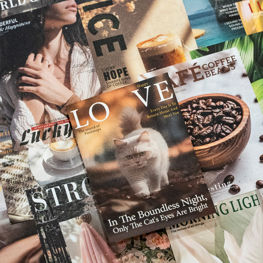 20 Sheets Magzine Cover Themed Journal Paper ZZSCG