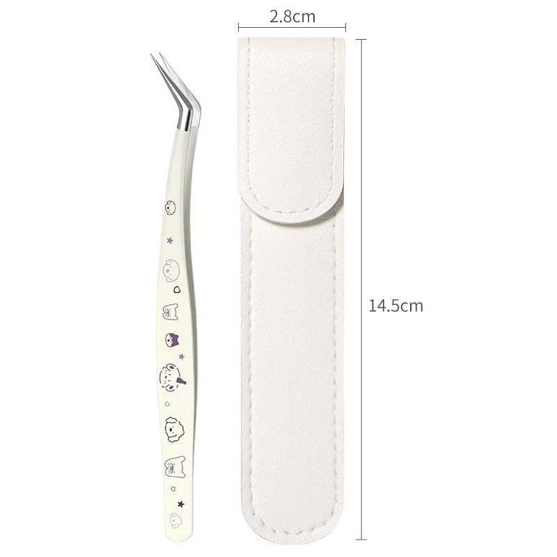 Precision Craft Tweezers with Leather Pouch