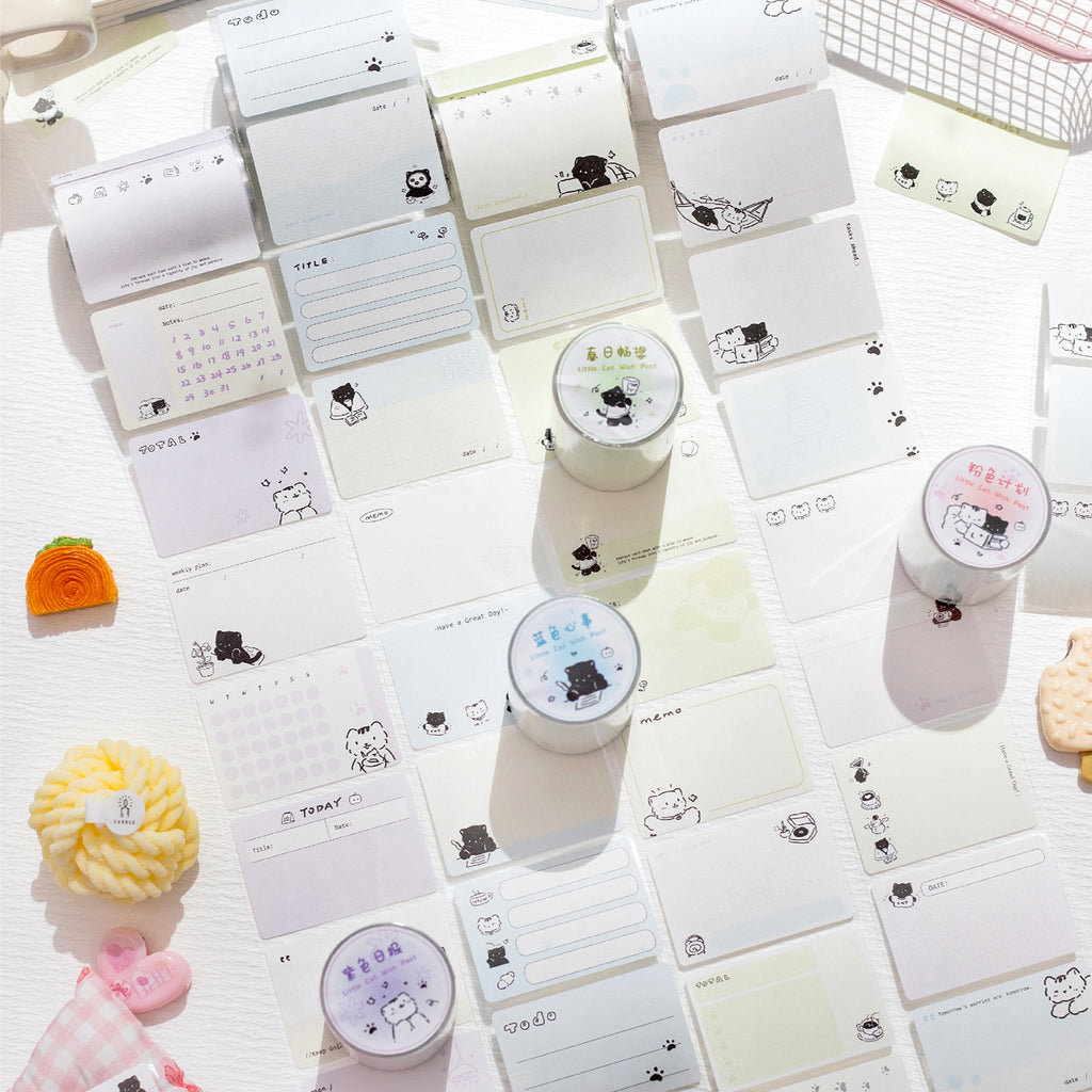 1 Roll Cat Theme Planner Stickers Tape XMJHT