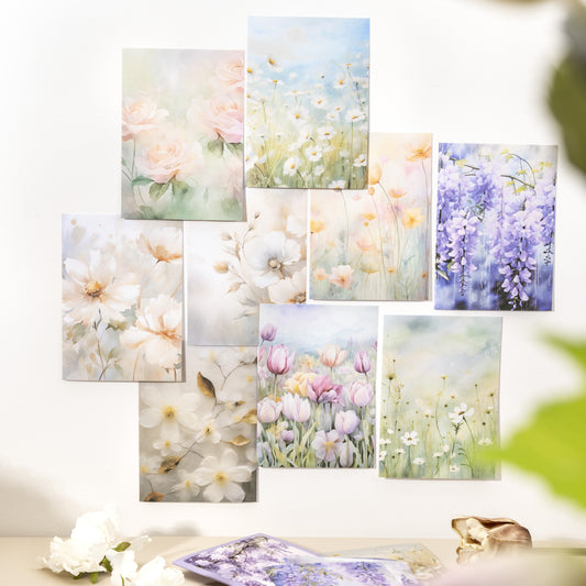 12 Sheets Flower Washi Stickers HYBL