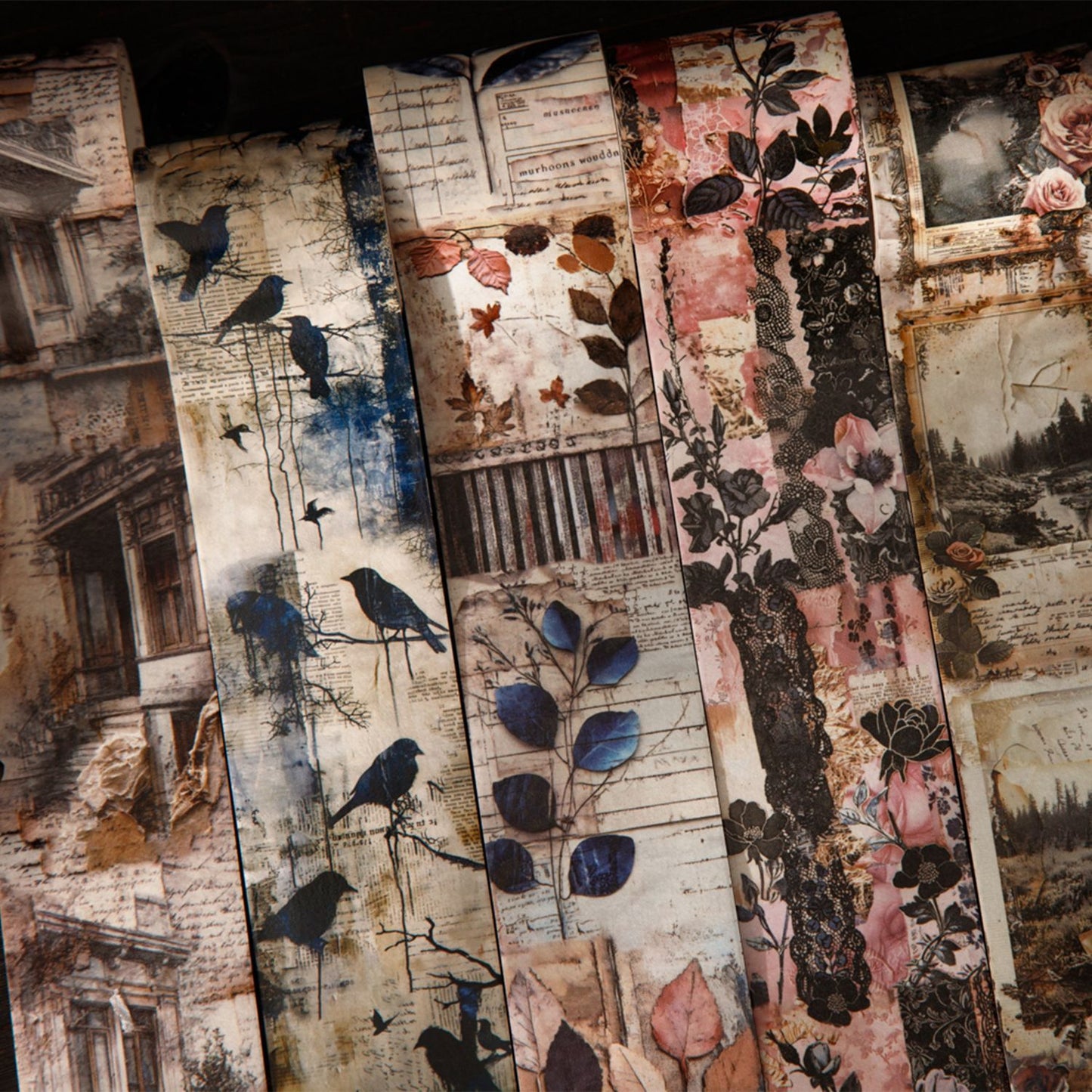 1 Roll Vitnage Junk Journal Washi Tape ZJJY