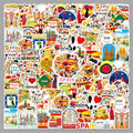 50Pcs Spain Travel Vinyl Stickers TRV02