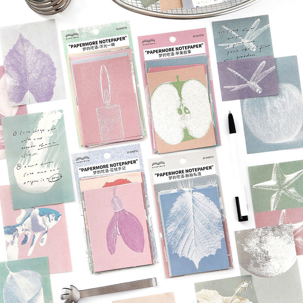 20 Pcs Aesthetic Notepad Paper MDYY