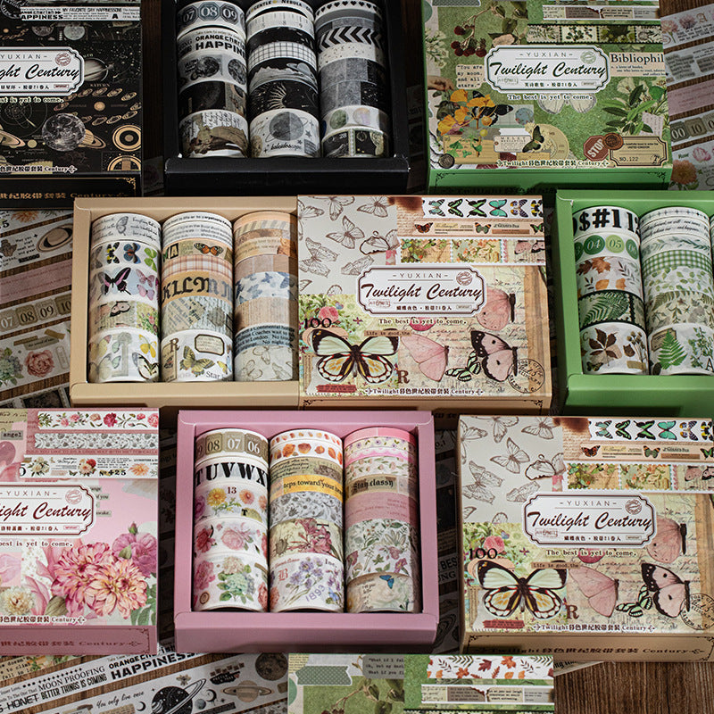 21 Rolls Vintage Washi Tape Set MSSJ