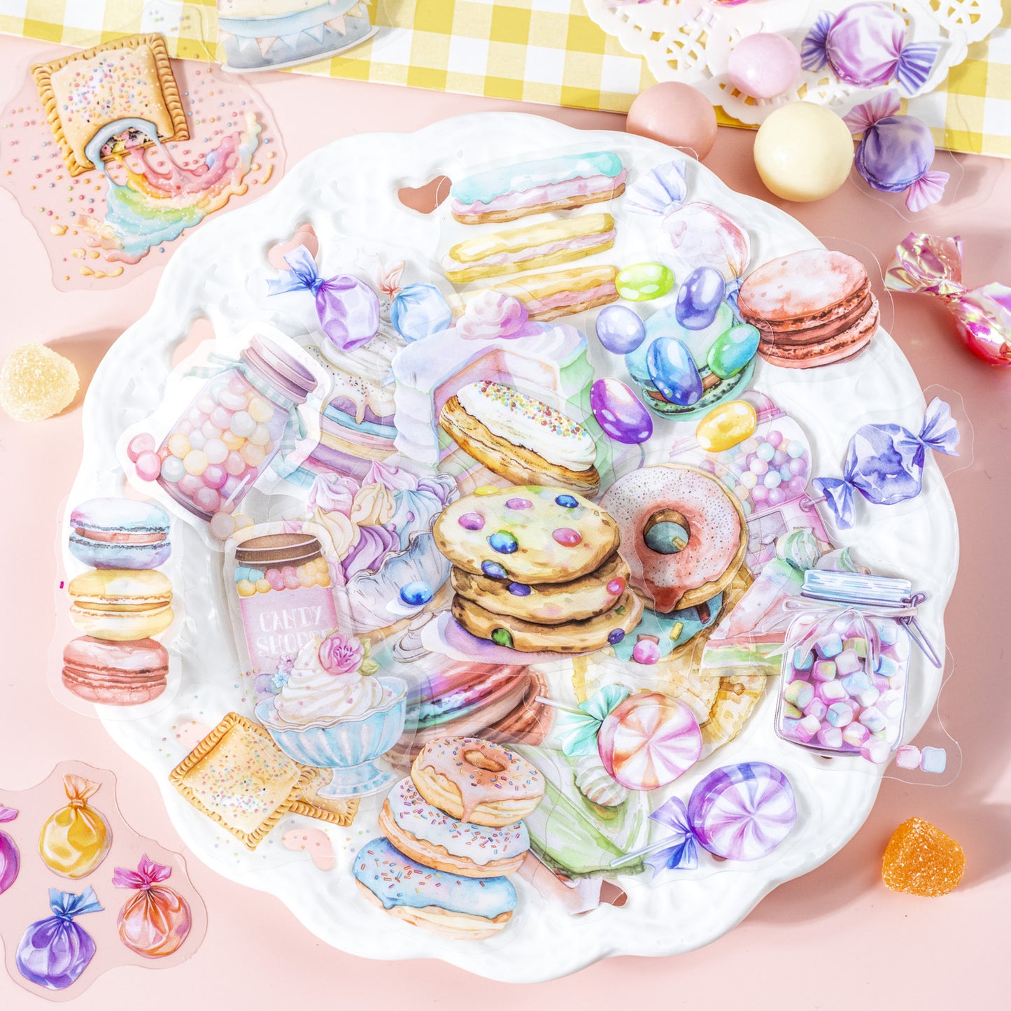 10 Pcs Dessert PET Stickers MHTPW