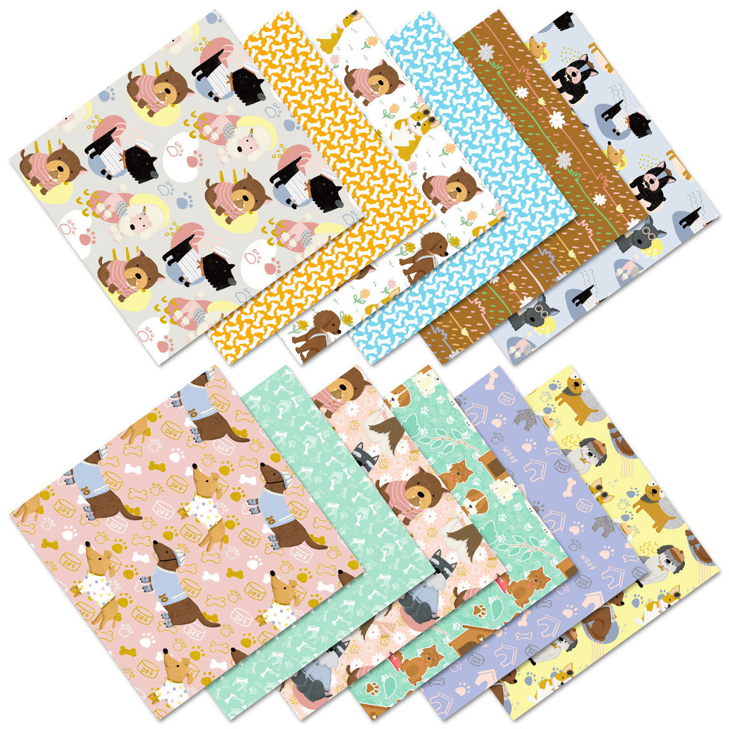 6 inch Cute Puppy Scrapbook Paper Pad PA345