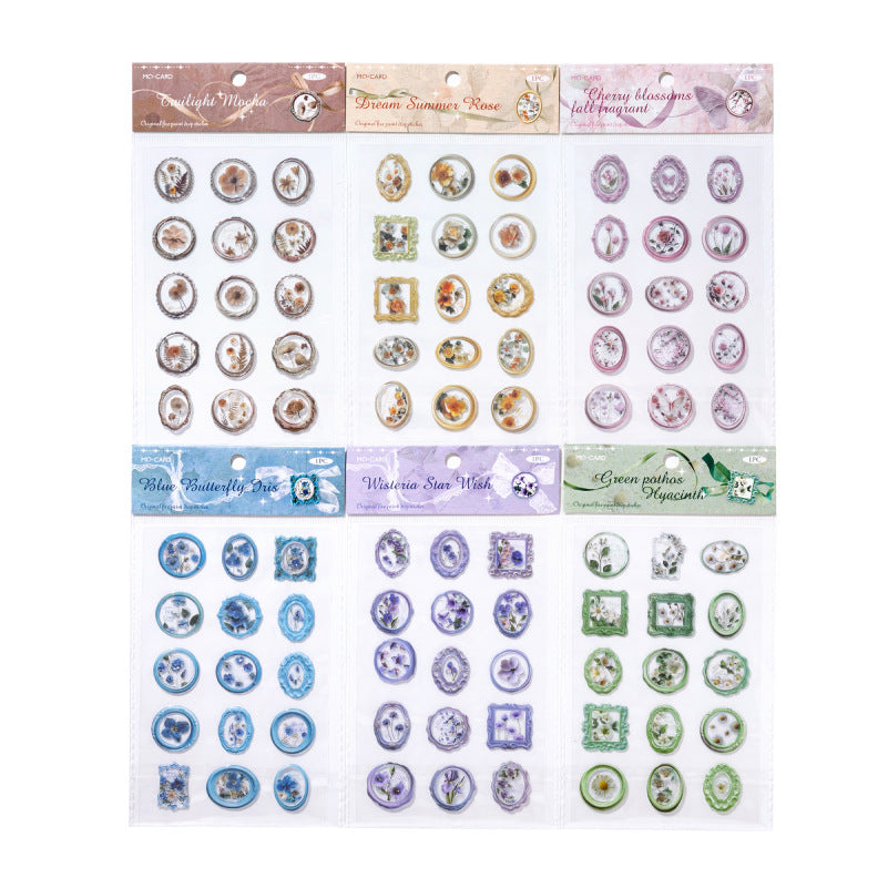 1 Sheet 3D Flowers Wax Seal Stickers HYXZ