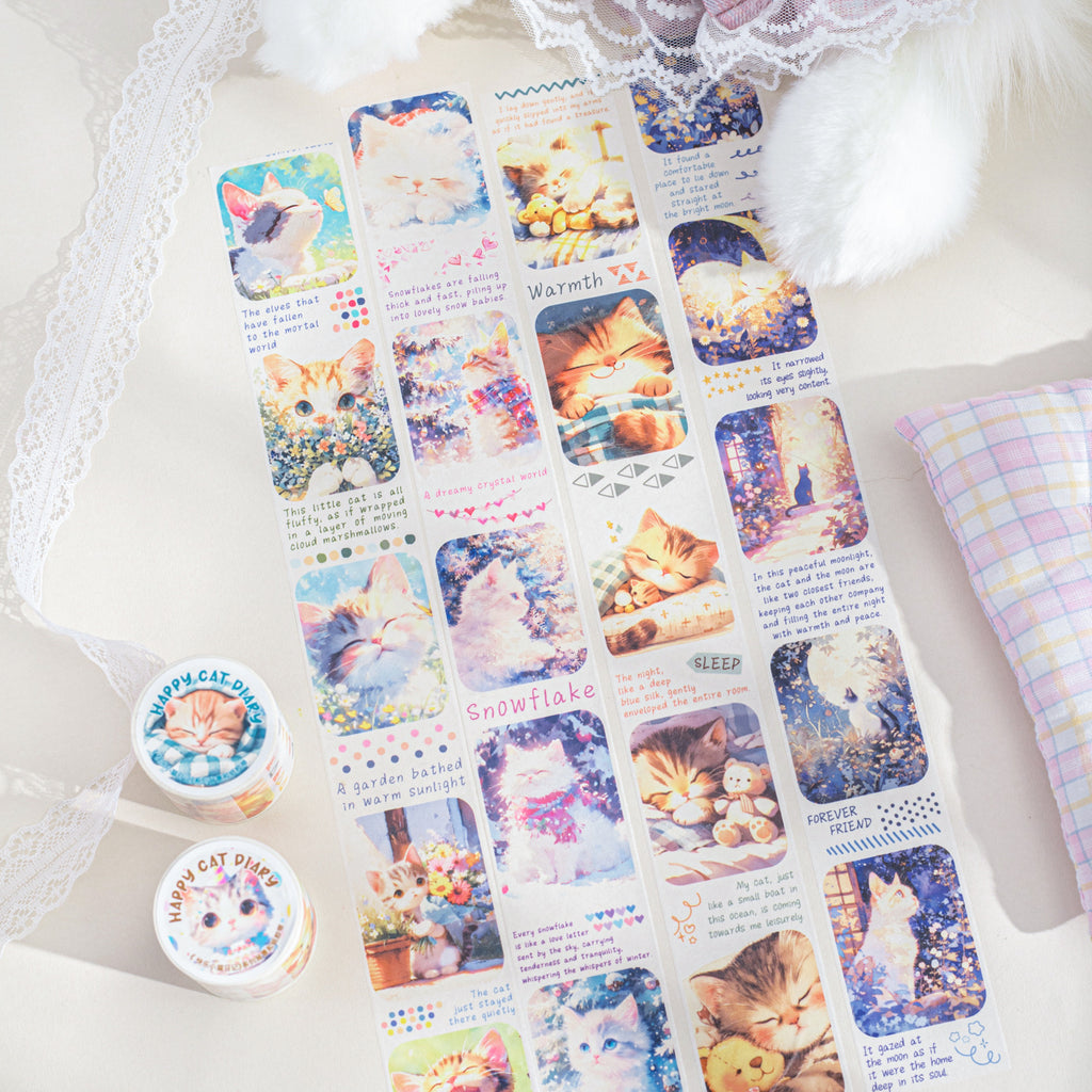 1 Roll Cat Theme Washi Tape KLXM