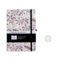 Art Series A5 Hardcover  Notebook - Grey Floral