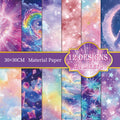 12 inch Fantasy Galaxy Scrapbook Paper Pad PAJ010