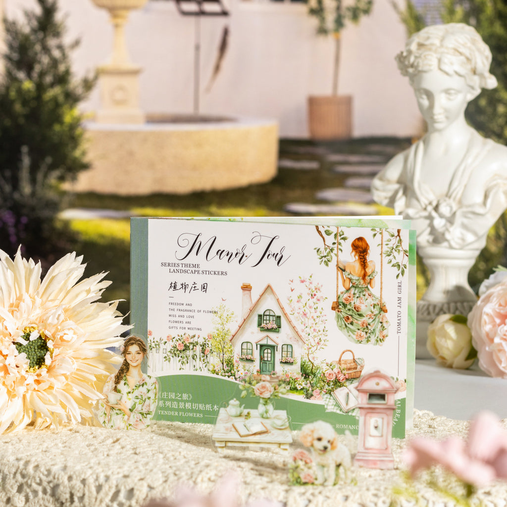 15 Sheets Manor Girl Stickers Book ZYZL