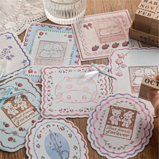 20 Pcs Vintage Embossed Notepad Paper SZBD
