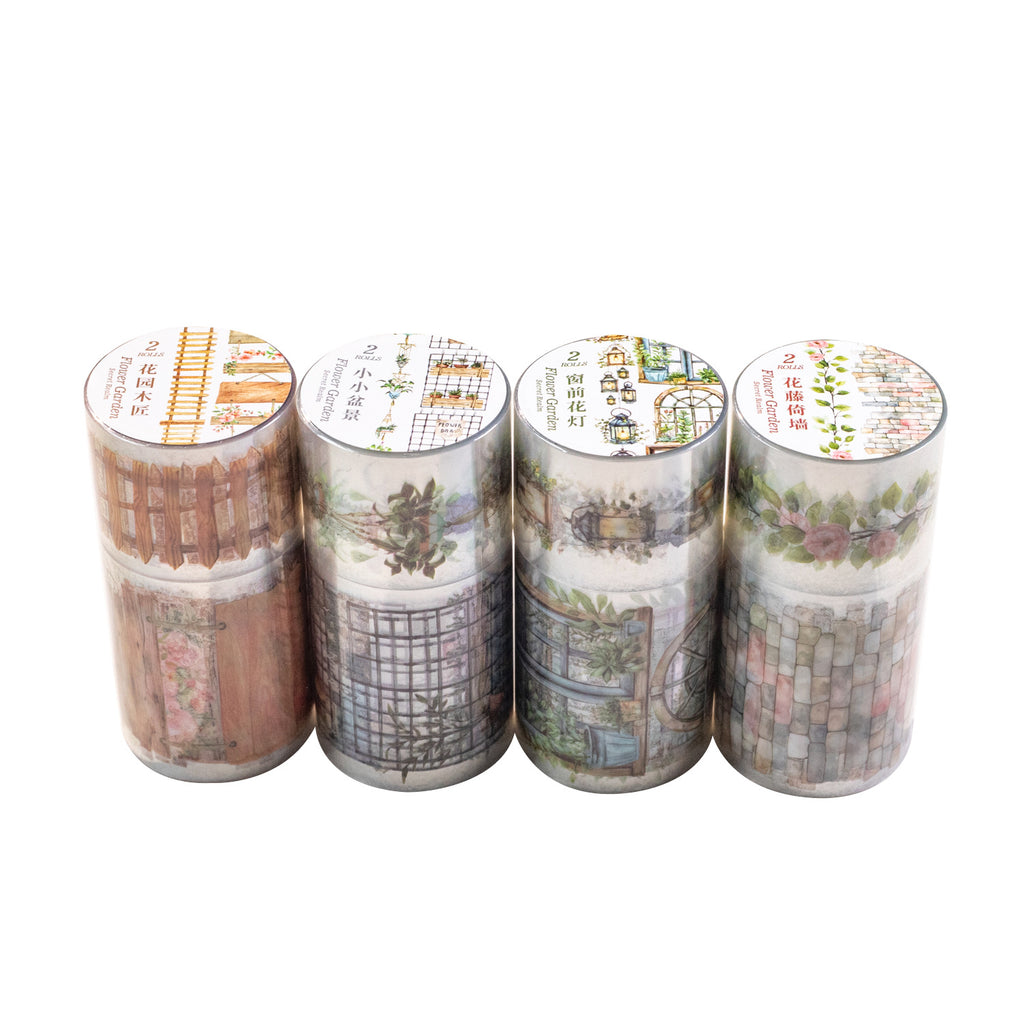2 Rolls Garden Theme PET Tape Set HTMJ