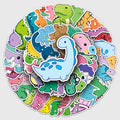 50 Pcs Vinyl Dinosaur Stickers XKL581