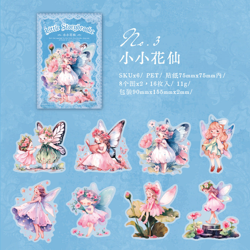 16 Pcs Spirit PET Stickers XXTHZ