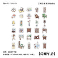 30 Pcs Vintage Scrapbook Stickers SLEC