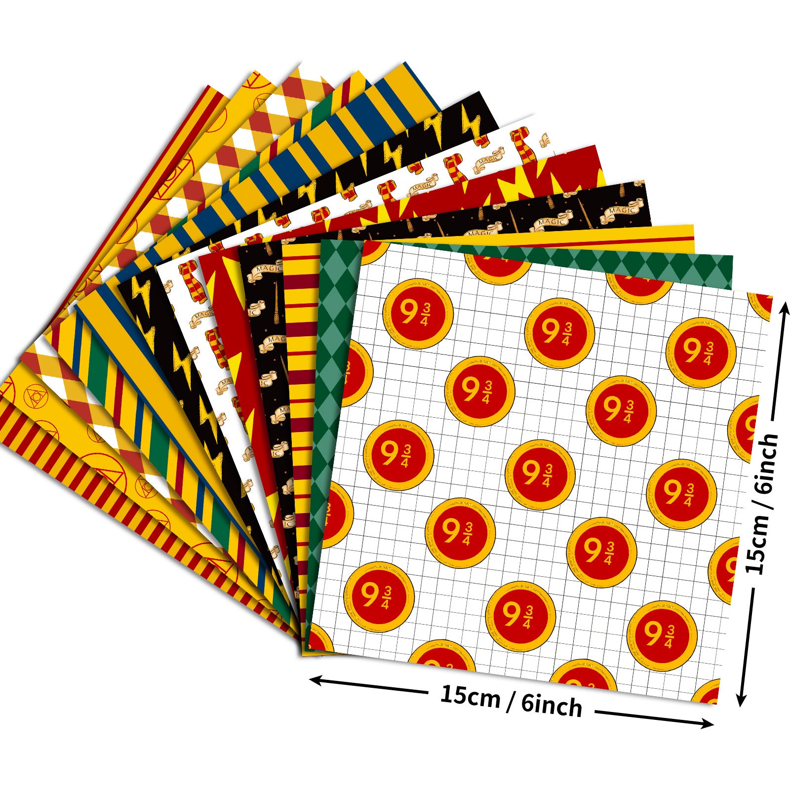 6 inch Vintage Stirpe Scrapbook Paper Pad PA324