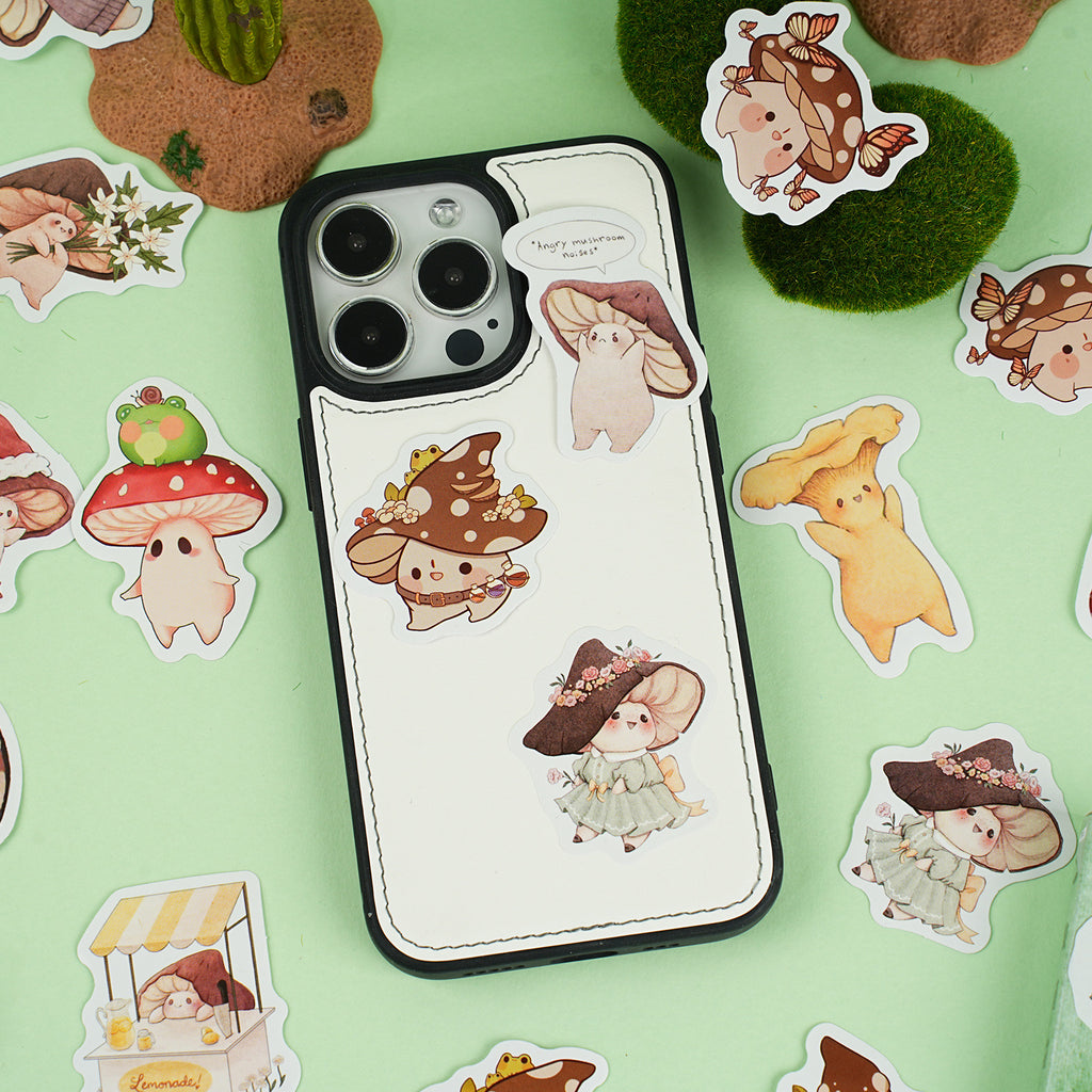 30 Pcs Mushroom Boxed Stickers YKMGT