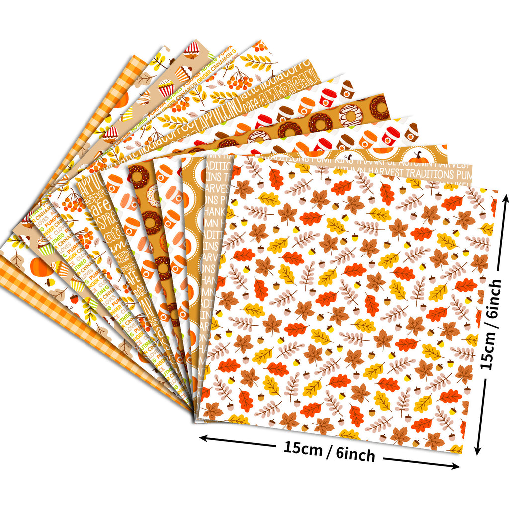 6 inch Autumn Scrapbook Paper Pad PA322