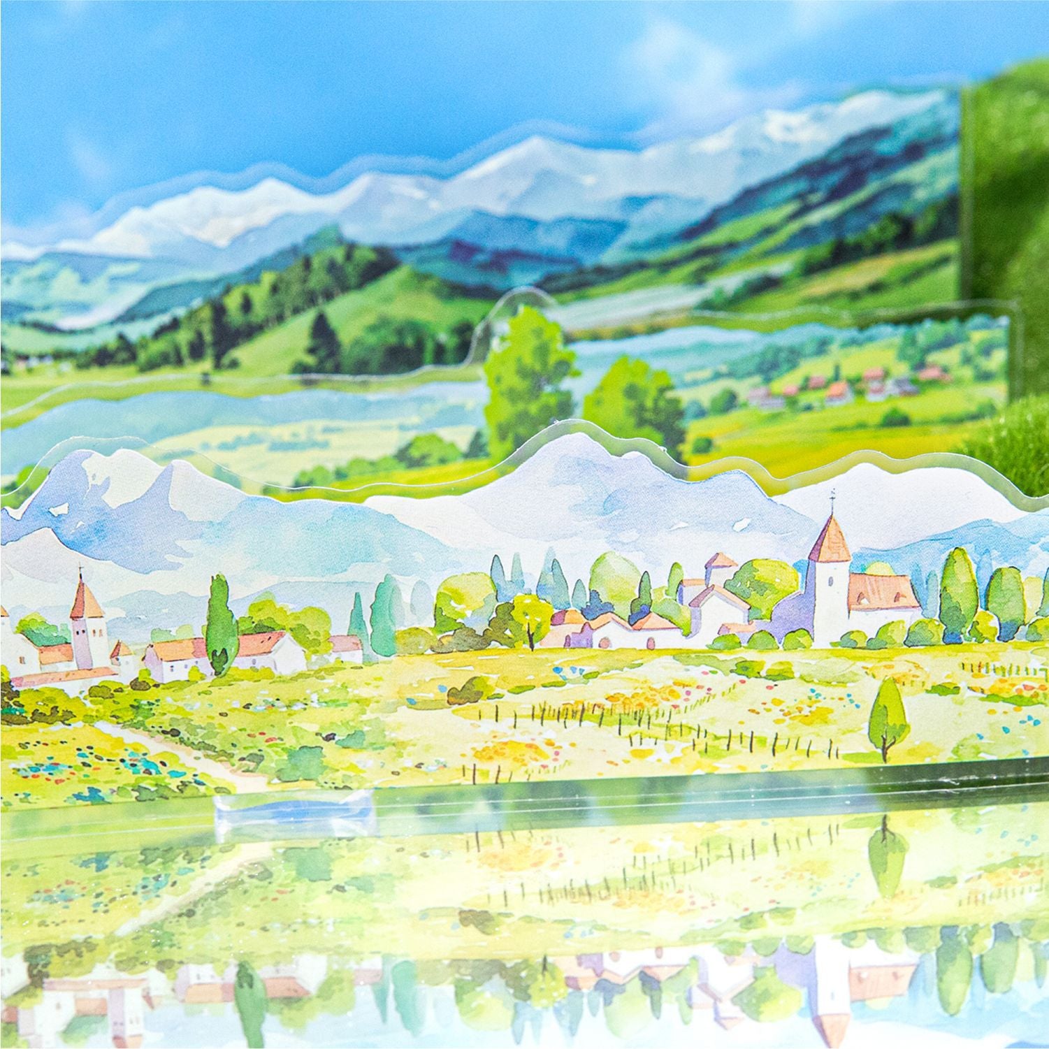 10 Pcs Travel Landscape PET Stickers ZWZRCS