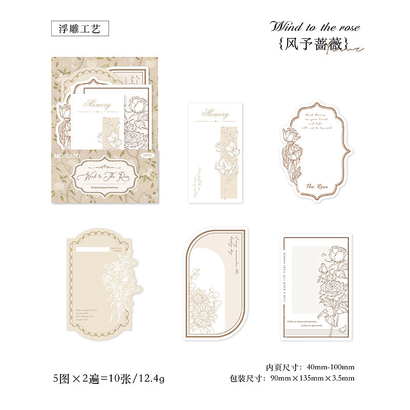10 Pcs Creative Scrapbook Notepad SKDHS