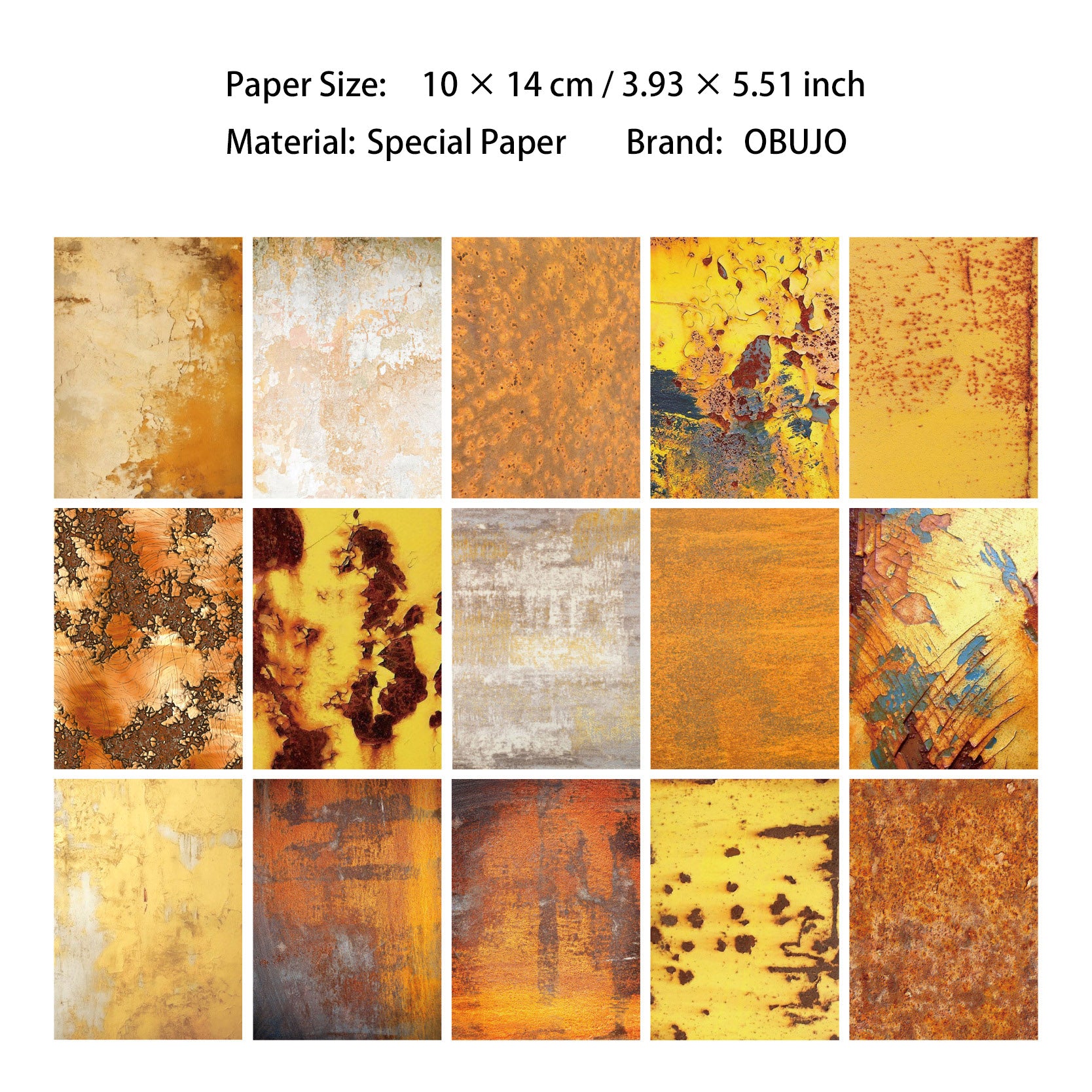 30 Pcs Rust Theme Scrapbook Paper XJXL