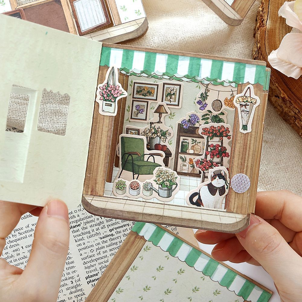 3D Store Shop Scene DIY Stickers Kit KJXD