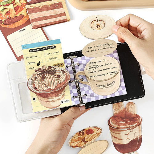 10 Sheets Food Drink Double-Side Notepad Paper KLSG